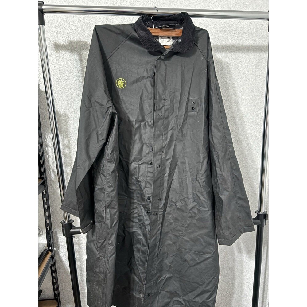 MCR Safety FR267C .35mm Limited Flammability PVC/Polyester 60" Rider Rain Coat
